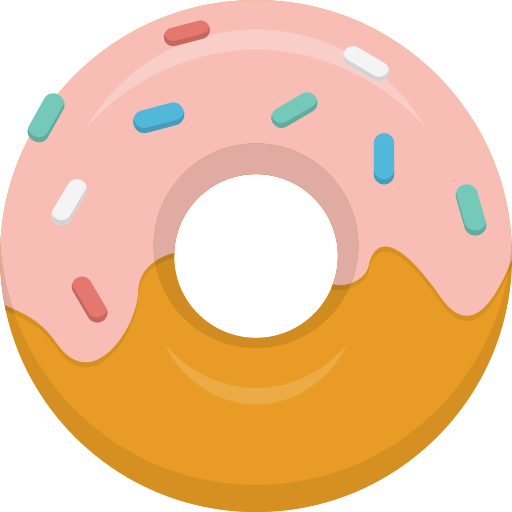 donut with pink frosting