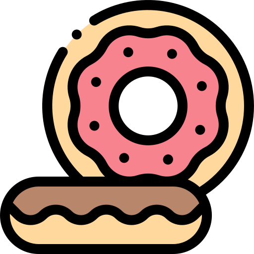 images of two donuts